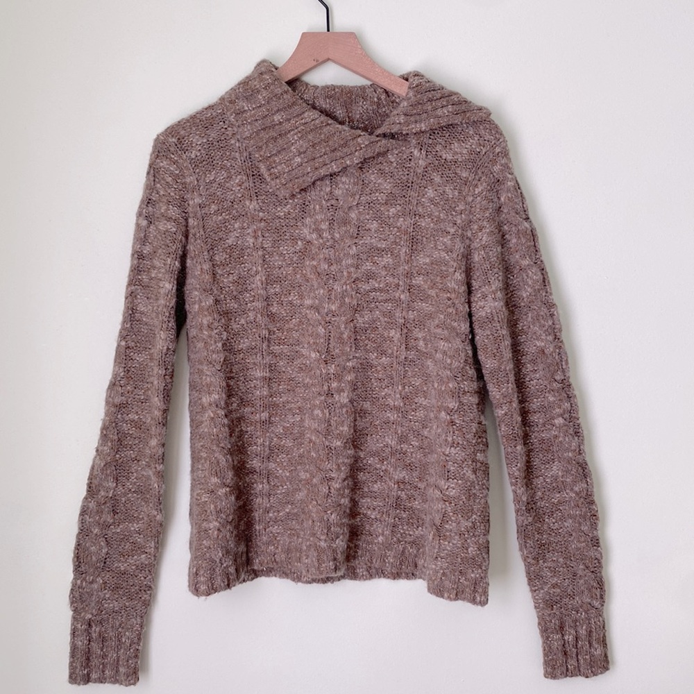 Royal Robbins Wool Blend Cable Knit Chunky Sweater